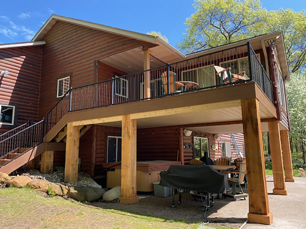 Elevated composite decking contractor in crosslake mn