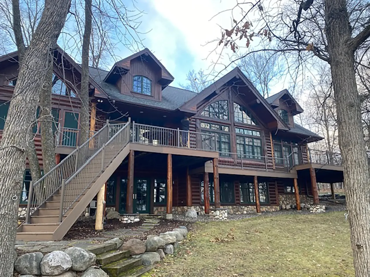 Professional Log Home Structural Post Replacement in Crosslake minnesota