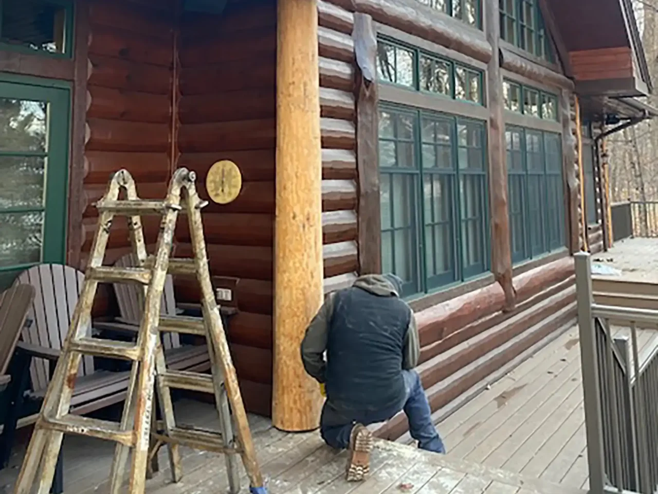 Professional Log Home Structural Post Replacement in Crosslake mn