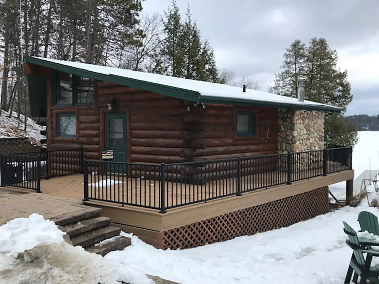 Rustic Cabin Upgrade With TimberTech Decking in Remer Minnesota